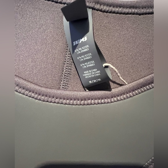 NWT SKIMS Scuba Swim Tanga Bikini Bottom GRAY M - Picture 2 of 5